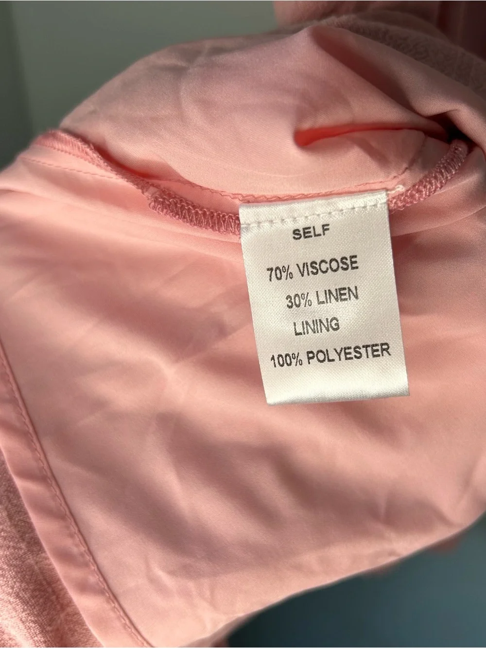 Hem & Thread Tiered Ruffle Tie Strap Layers Pink Small - Picture 9 of 10